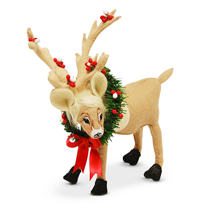 8 inch christmas wreath caribou