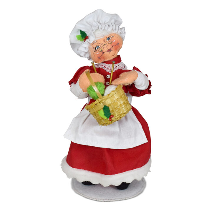 410322 9in Christmas Knitting Mrs Santa