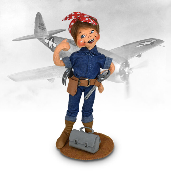 851822 9in Rosie the Riveter-new