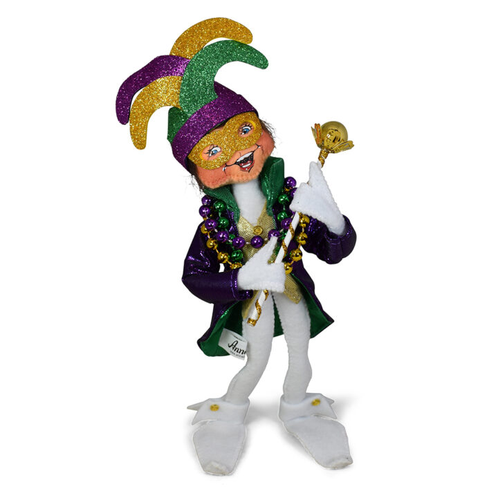 261925 9in Mardi Gras Elf